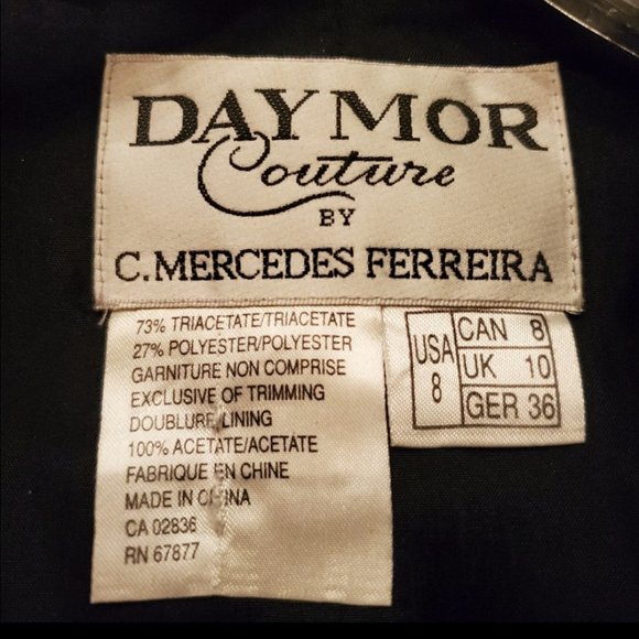 STUNNING DAY MOR BLACK DRESS JACKEY SZ 8 - Picture 7 of 7